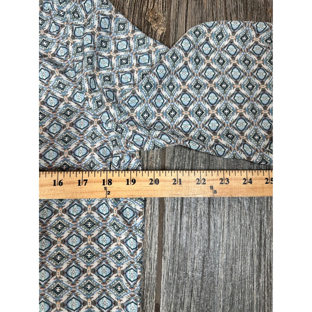 Max Studio Blue Patterned Blouse - Picture 8 of 10